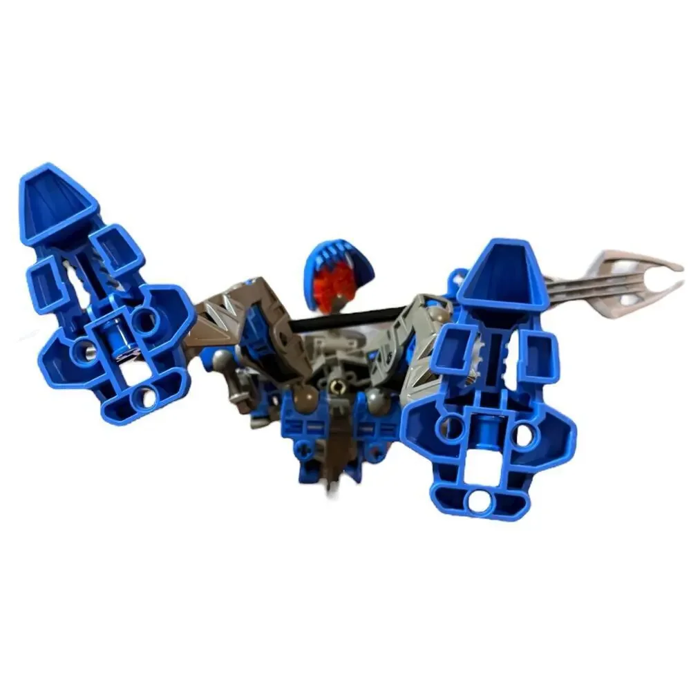 Vintage LEGO BIONICLE Rahkshi Guurahk Blue Orange 8590 Canister DAMAGE No Book